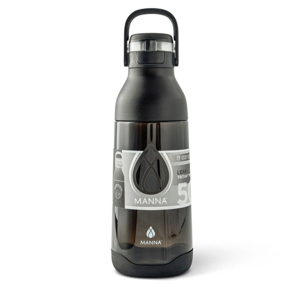 Manna Jolt Bottle Leak & Shatter Proof Bottle 50oz (1.5L) Black‎
